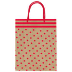 Vrećice ukrasne 22x26x10 cm crvene točke Rex-Saul Sadoch SDE26-054D!!