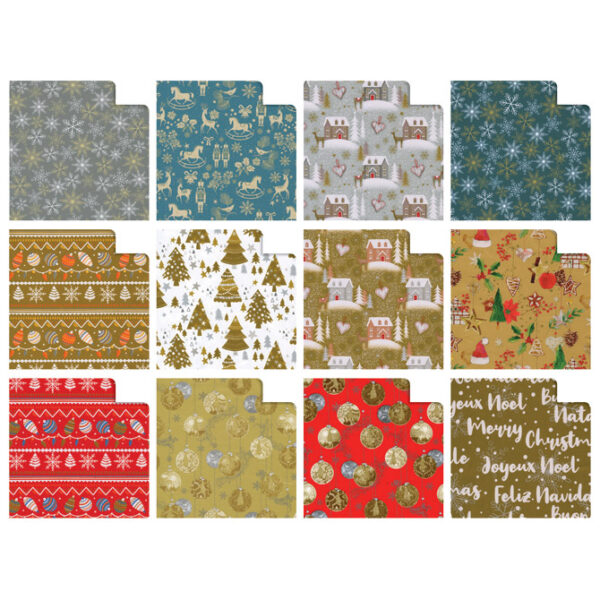 Papir ukrasni rola 70x200 cm Raso Prestigio novogodišnji Rex-Saul Sadoch R33J1NAR