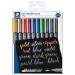 Marker 1-6 mm pk10 Metallic brush Design Journey Staedtler 8321 TB10 sortirano blister