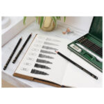 Olovka grafitna pk6 u metalnoj kutiji Pitt graphite matt Faber-Castell 115207 - Slika 6