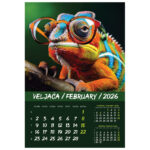 Kalendar "Kućni ljubimci 2026" 13 listova, spirala - Slika 6