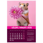 Kalendar "Kućni ljubimci 2026" 13 listova, spirala - Slika 7