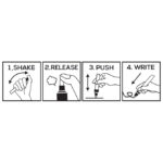 Marker permanentni lakirajući 2-4 mm Penac srebrni - Slika 3