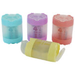 Šiljilo pvc s pvc kutijom 4rupe 4in1 K4 KUM.3640621 sortirano pastel