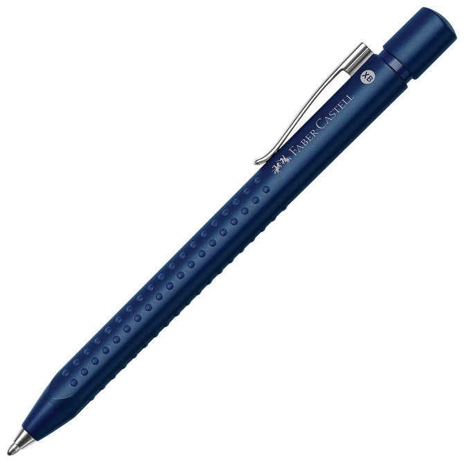000048567 Olovka kemijska Grip 2011 Classic Faber-Castell 144163 tamnoplava - Slika 1