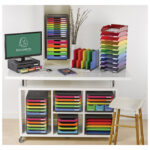 Kutija s  6 ladica (3 A4+3 A6) Iderama Exacompta 306798D crna/sortirano - Slika 7