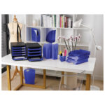 Koš za smeće pp 15L Ecobin Exacompta 45360D prozirno plavi - Slika 3