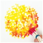 Boja vodena fi 24 mm 12boja+bijela tempera Connector Faber-Castell 125003 tirkizna kutija - Slika 3