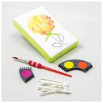 Boja vodena fi 24 mm 12boja+bijela tempera Connector Faber-Castell 125003 tirkizna kutija - Slika 5