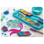 Boja vodena fi 24 mm 12boja+bijela tempera Connector Faber-Castell 125003 tirkizna kutija - Slika 6