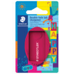 Šiljilo metalno s pvc kutijom 2rupe Happy Staedtler 512PS2BKHA blister!! - Slika 3