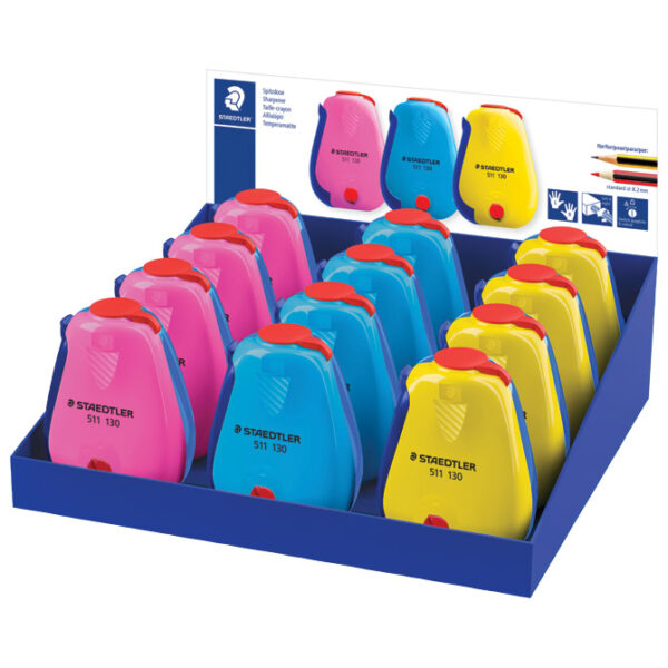 Šiljilo metalno s pvc kutijom Staedtler 511 130-S sortirano!!
