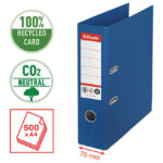 Registrator A4 široki samostojeći CO2 neutral Vivida Esselte 627565 plavi!! - Slika 3