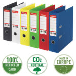 Registrator A4 široki samostojeći CO2 neutral Vivida Esselte 627569 crni!! - Slika 5