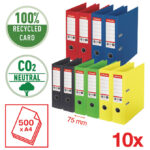 Registrator A4 široki samostojeći CO2 neutral Vivida Esselte 627571 sortirano!! - Slika 3