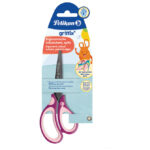 Škare školske 15 cm Griffix Pelikan 819107 (300009550) rozo-ljubičaste blister