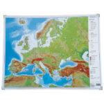 Mapa stolna Europe obostrana 64x49 cm plastificirana Trsat 1873