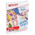 Blok-papir za akrilne/uljne boje 20 listova A6 300g (za razglednice) Edding!!