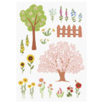 Naljepnice ukrasne za staklo A4 Garden pk3 Heyda 20-35844 51 blister!! - Slika 3