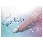 Nalivpero Sparkle (M) Faber Castell 140875 metalik rozo - Slika 3