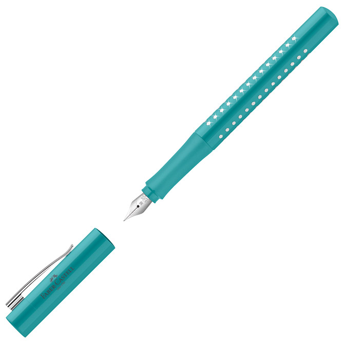 000050629 Nalivpero Sparkle (M) Faber Castell 140876 metalik tirkizno - Slika 1