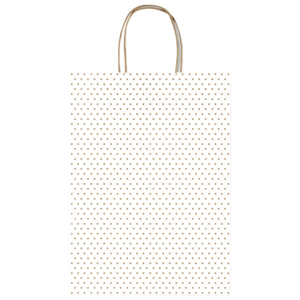 Vrećice ukrasne 36x41x12 cm točkice Rex-Saul Sadoch SDF36-249D bijele!!