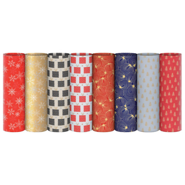 Papir ukrasni rola 70x200 cm Ecocarta novogodišnji Rex-Saul Sadoch EC3J105N