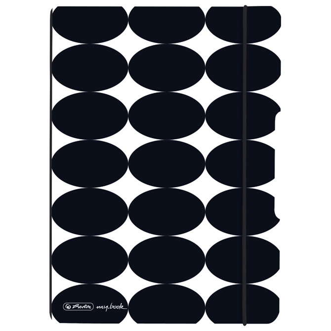 000050727 Notes A5 crte (isprekidane) 40L 80g s gumicom Just Black my.book flex Herlitz 50039784!! - Slika 1