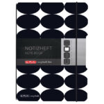 Notes A5 crte (isprekidane) 40L 80g s gumicom Just Black my.book flex Herlitz 50039784!! - Slika 4