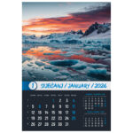 Kalendar "Okom sanjara 2026" 13 listova, spirala - Slika 2