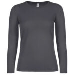 Majica dugi rukavi B&C #E150/women LSL tamnosiva L!!
