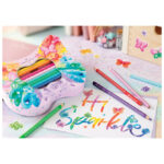 Boje drvene  20boja metalna kutija Sparkle Butterfly Faber Castell 201971 - Slika 5