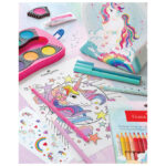 Flomaster školski  33boje u metalnoj kutiji Connector Unicorn Faber Castell 155544 - Slika 5