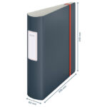 Registrator A4 široki samostojeći 180° Active Cosy Leitz 10380089 tamnosivi - Slika 2