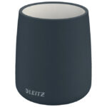 Čaša za olovke keramička okrugla fi-8,5xH10,8 cm Cosy Leitz 53290089 siva