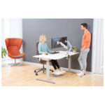 Držač monitora dvostruki EPPA Fellowes 9683301 srebrni - Slika 4