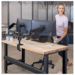 Držač za monitor trostruki Platinum Fellowes 8042601 crni - Slika 6