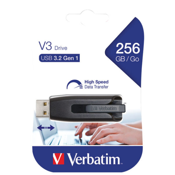 Memorija USB256GB 3.2 Store'n'Go V3 Verbatim 49168 crni