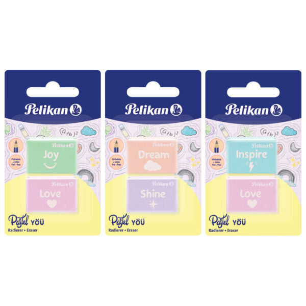 Gumica Pastel pk2 Pelikan 606196 (300007904) blister