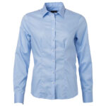 Košulja ženska dugi rukavi James & Nicholson  JN 681 120g svijetloplava M!!