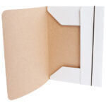 Fascikl klapa s gumicom karton kraft A4 6563 bijeli!! - Slika 4