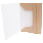 Fascikl klapa s gumicom karton kraft A4 6564 smeđi!! - Slika 2