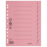 Pregrada kartonska A4 250g pk100 Donau 8610001-04 crvena - Slika 2