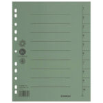 Pregrada kartonska A4 250g pk100 Donau 8610001-06 zelena - Slika 2