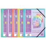 Fascikl klapa s gumicom pp A4 Kreacover Exacompta 55279E pastel sortirano - Slika 2
