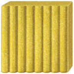 Masa za modeliranje   57g Fimo Effect Glitter Staedtler 8010-112 glitter zlatna - Slika 2