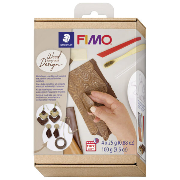 Set za modeliranje Fimo Soft "WOOD EFFECT" Staedtler 8025 HTC1 blister!!