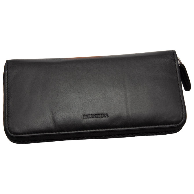 000052651 Novčanik kožni ženski Emporio Valentini 306589 crni!! - Slika 1