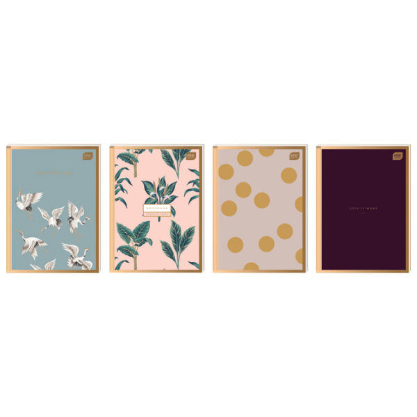 Teka tvrdi uvez A6 karo 96L 70g Metallic Satin Gold Interdruk!!