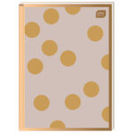 Teka tvrdi uvez A6 karo 96L 70g Metallic Satin Gold Interdruk!! - Slika 4